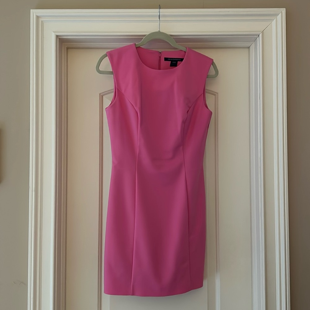 French Connection bubble gum pink mini dress